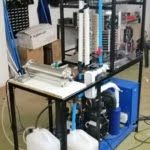 Alpha Prototype of an Atmospheric water generator showing the different stages of the design process