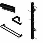 matte black custom bathroom accessories